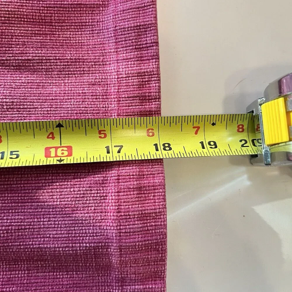 Crate & Barrel Lamont Placemat Raspberry Placemat Cotton Set of 6 18x12